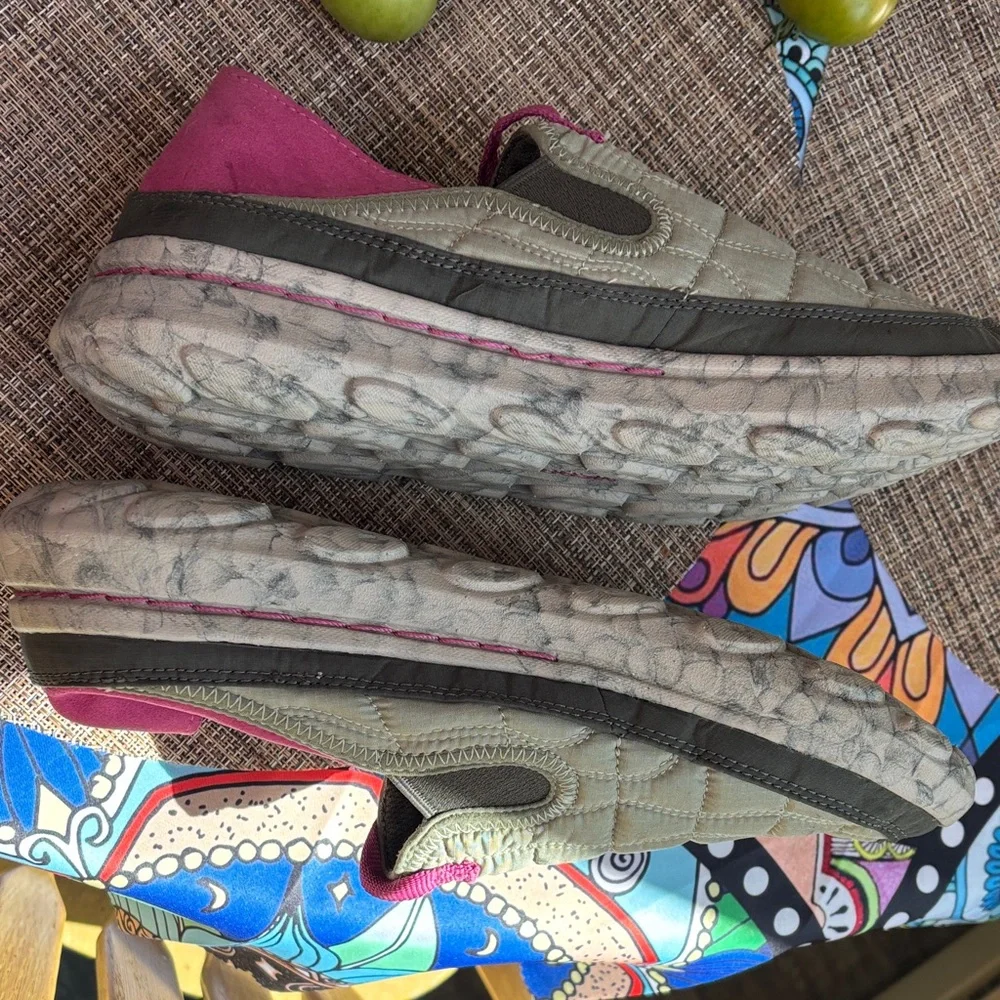 Merrell Quilted Slip-On Sneakers - Olive and Pink - Picture 4 of 5